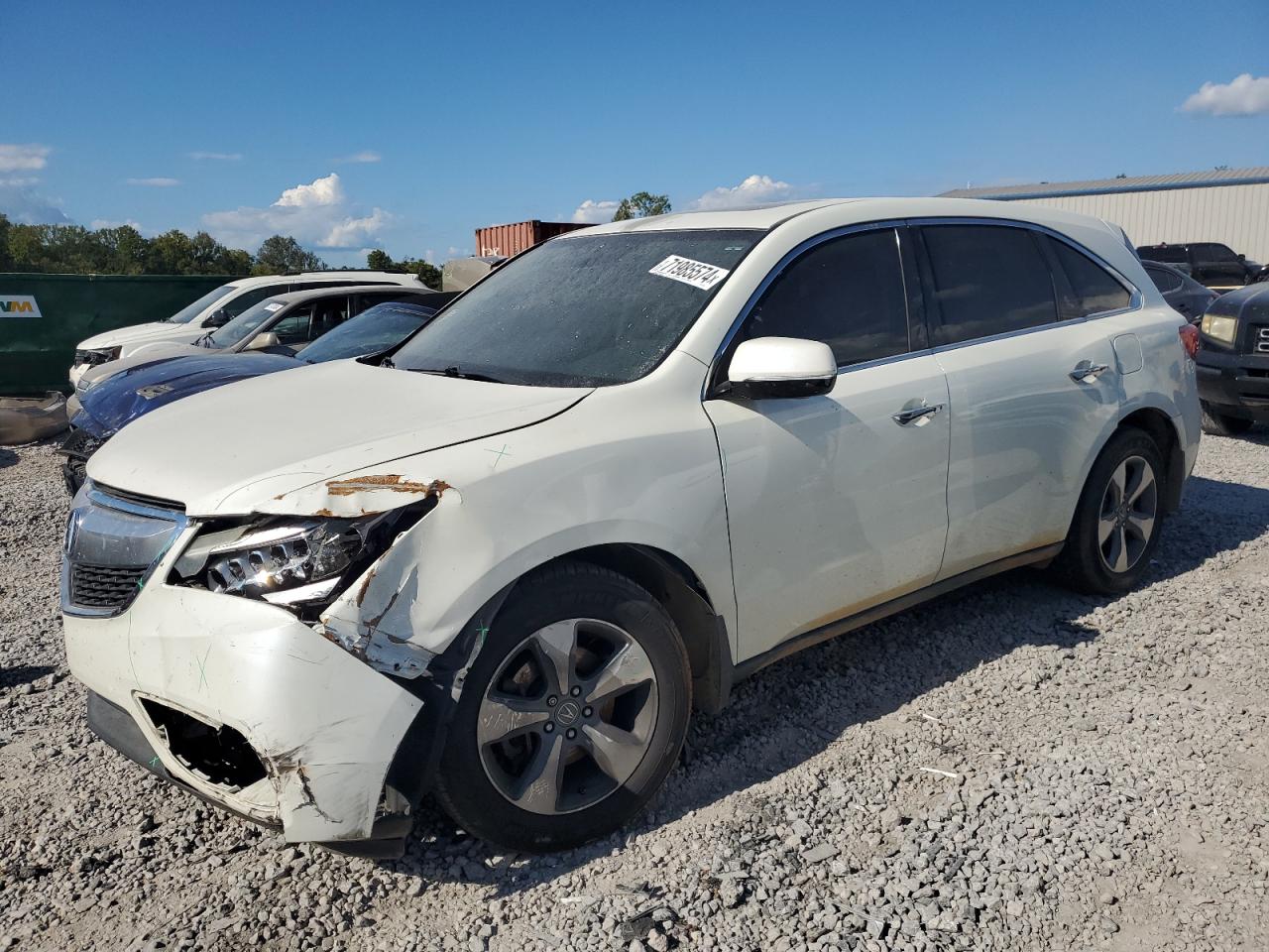 2014 Acura MDX VIN 5FRYD3H27EB011325