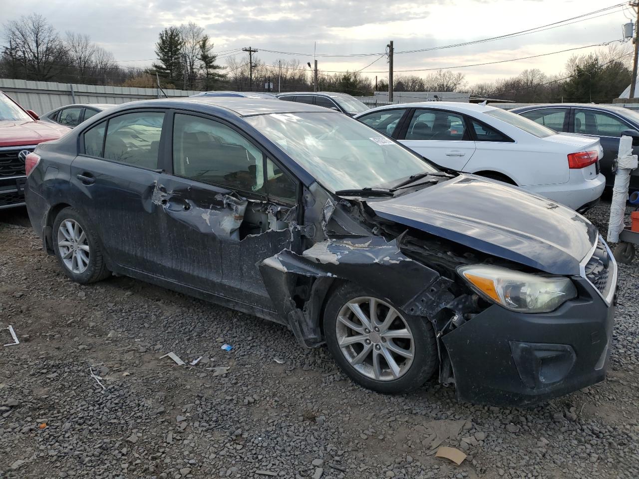 2013 Subaru Impreza VIN JF1GJAC61DG026496 Copart auction photo, side / front end damage thumbnail 4