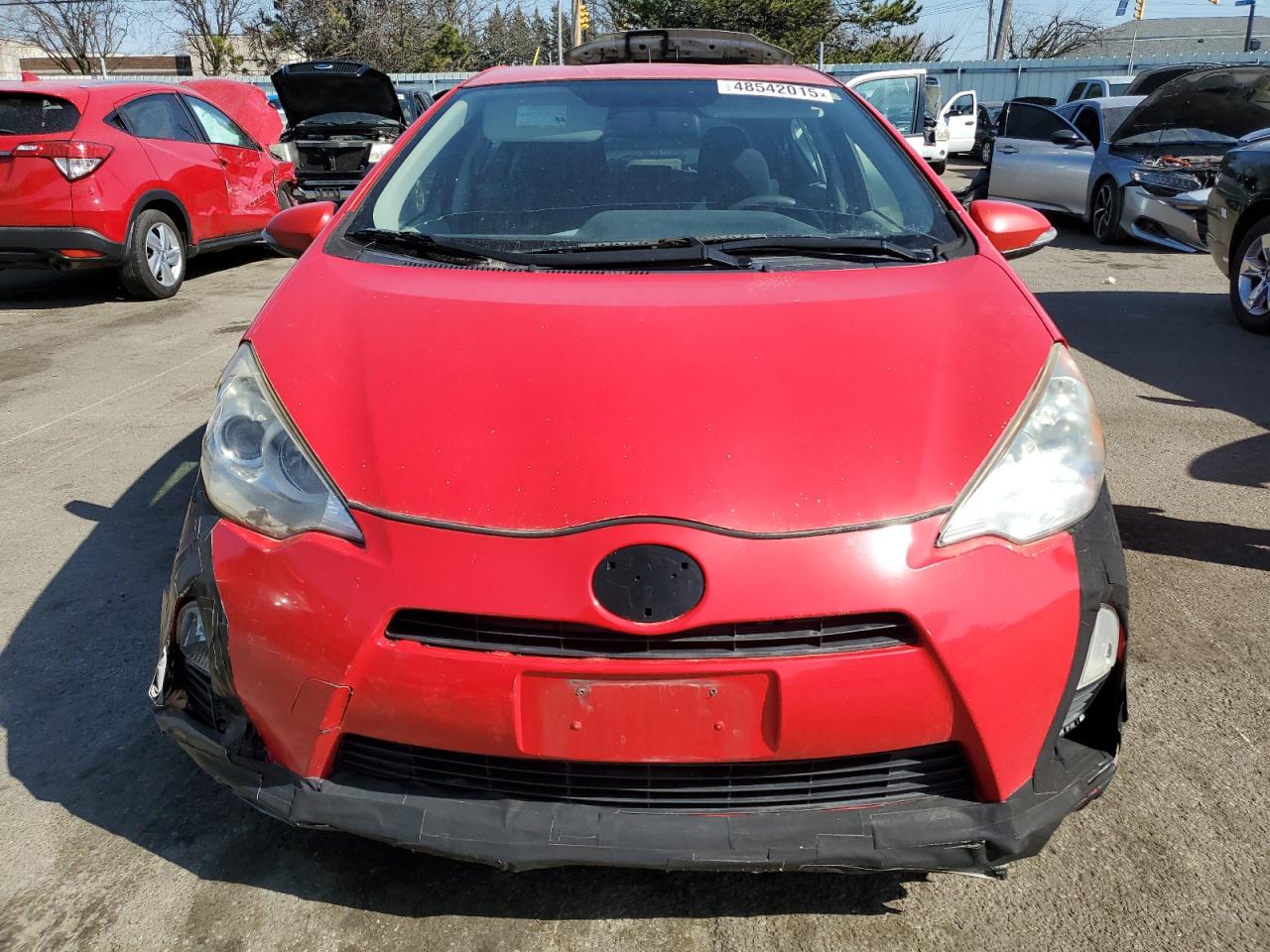 2012 Toyota Prius VIN JTDKDTB37C1027135 Copart auction photo, all over damage thumbnail 5
