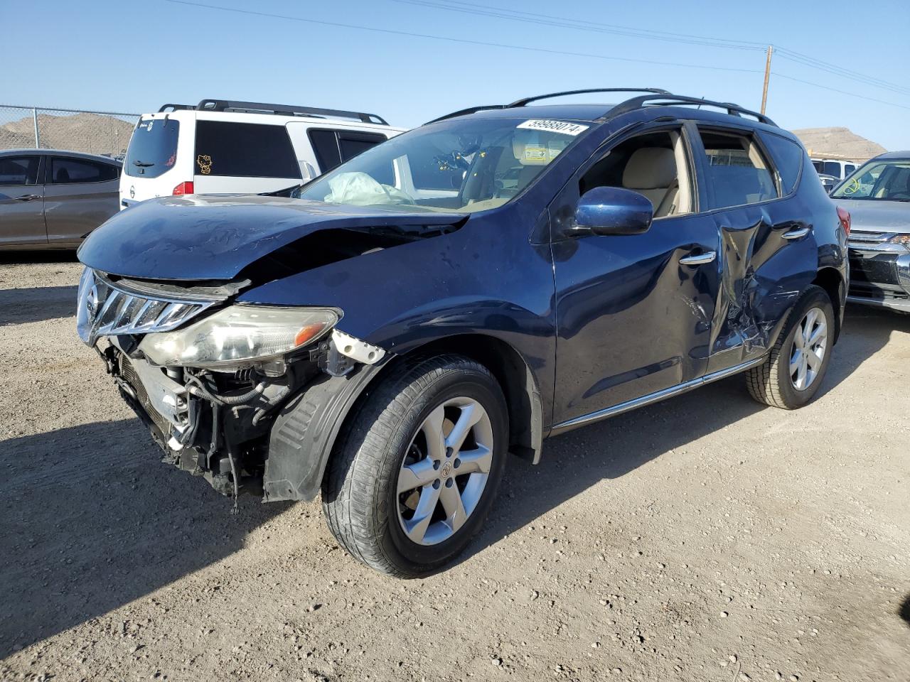 2010 Nissan Murano VIN JN8AZ1MU3AW009422 Copart auction photo, front end damage thumbnail 2