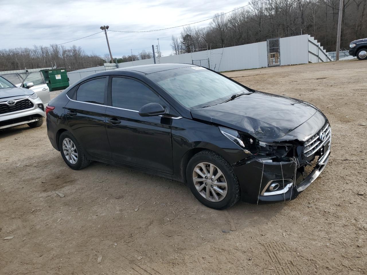 2019 Hyundai Accent VIN 3KPC24A36KE051407 Copart auction photo, front end damage thumbnail 4