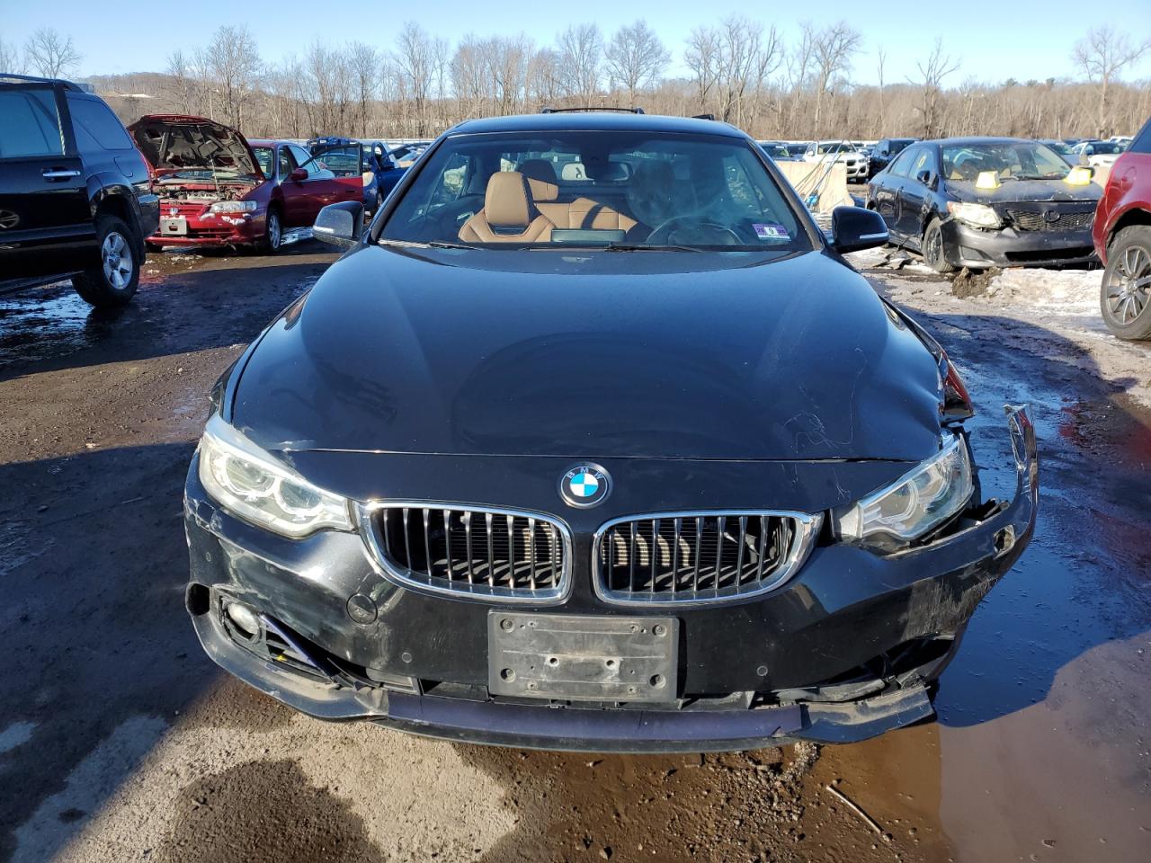 2016 BMW 4er VIN WBA3T1C56G5F38863 Copart auction photo, front end / minor dent/scratches damage thumbnail 5
