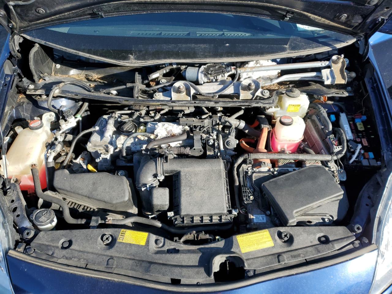 2014 Toyota Prius VIN JTDKN3DU6E1825597 Copart auction photo, front end / mechanical damage thumbnail 11