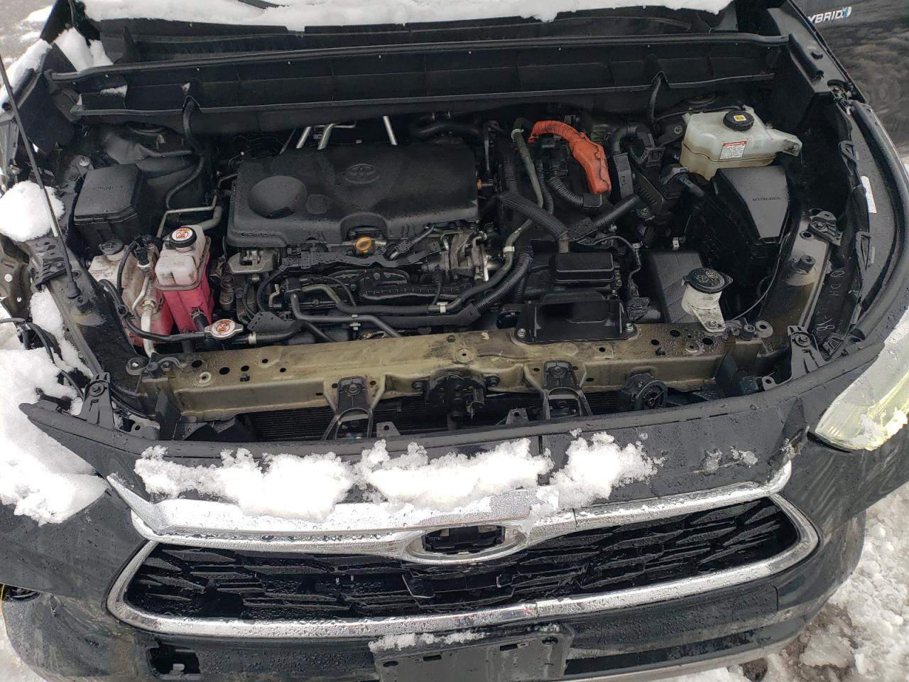 2021 Toyota Highlander VIN 5TDEBRCH6MS024781 Copart auction photo, front end / side damage thumbnail 13