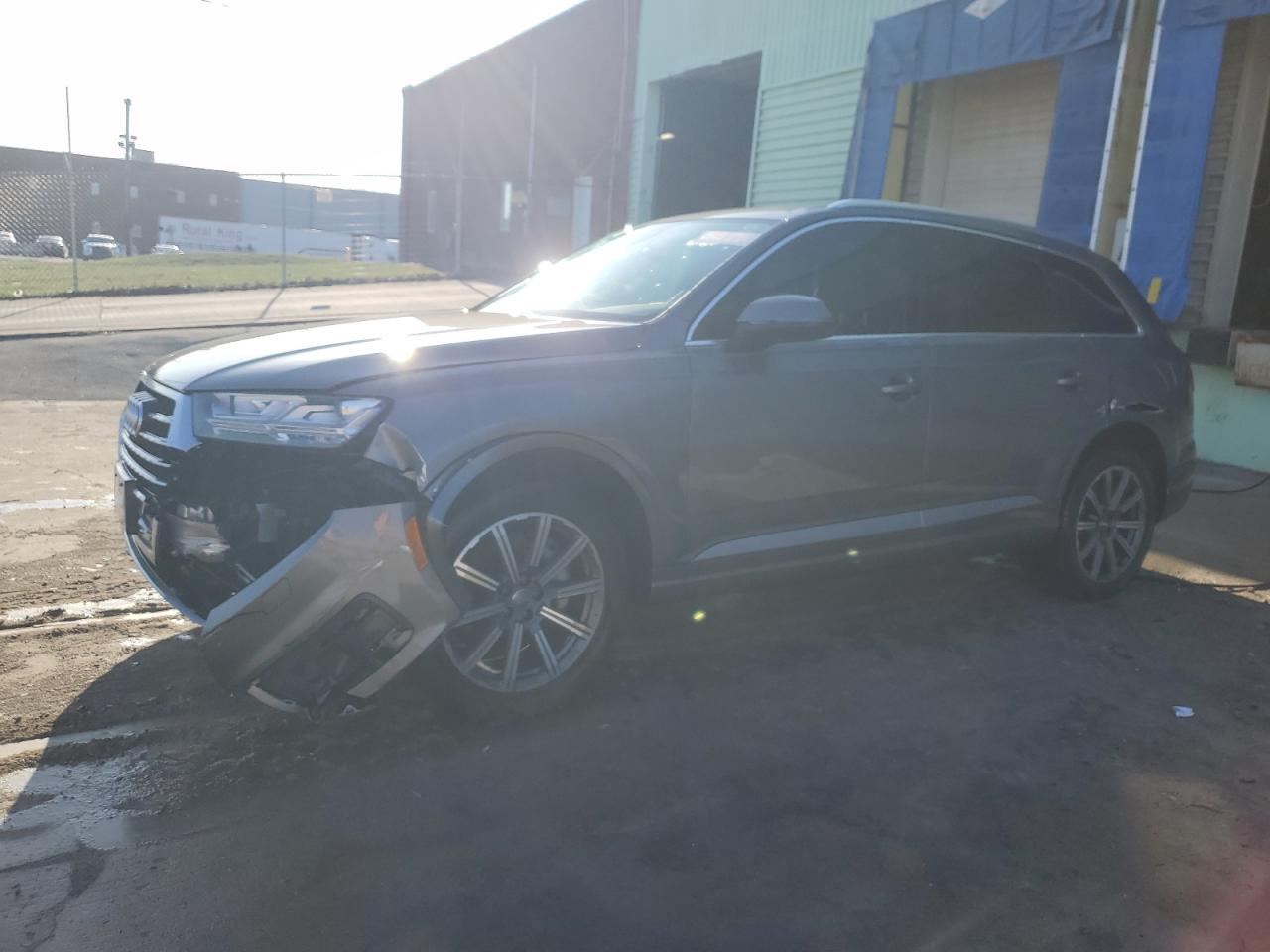 2017 Audi Q7 VIN WA1LAAF74HD032453 Copart auction photo, front end / rear end damage thumbnail 2