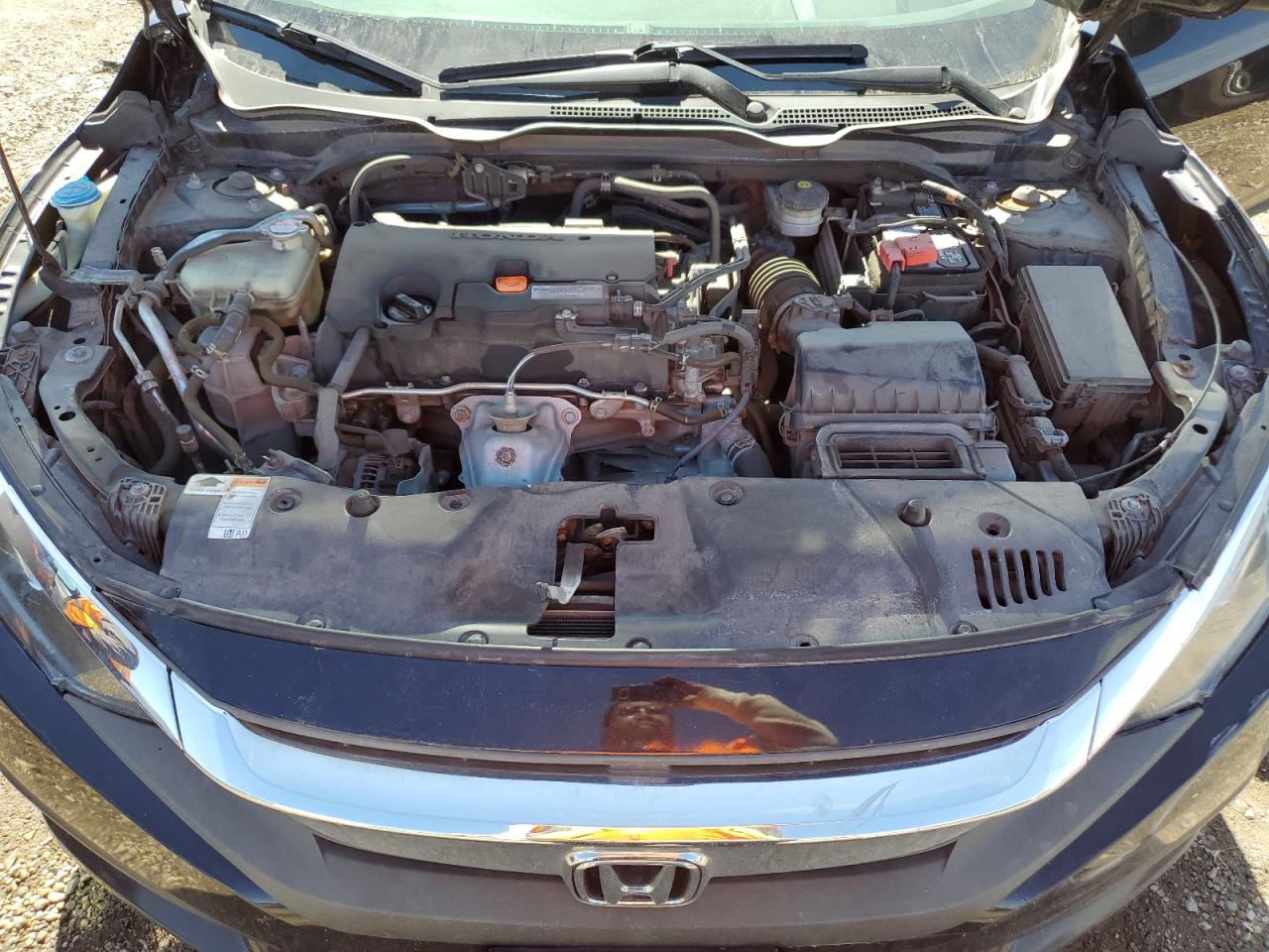 2017 Honda Civic VIN 19XFC2F76HE014537 Copart auction photo, rear end / side damage thumbnail 11