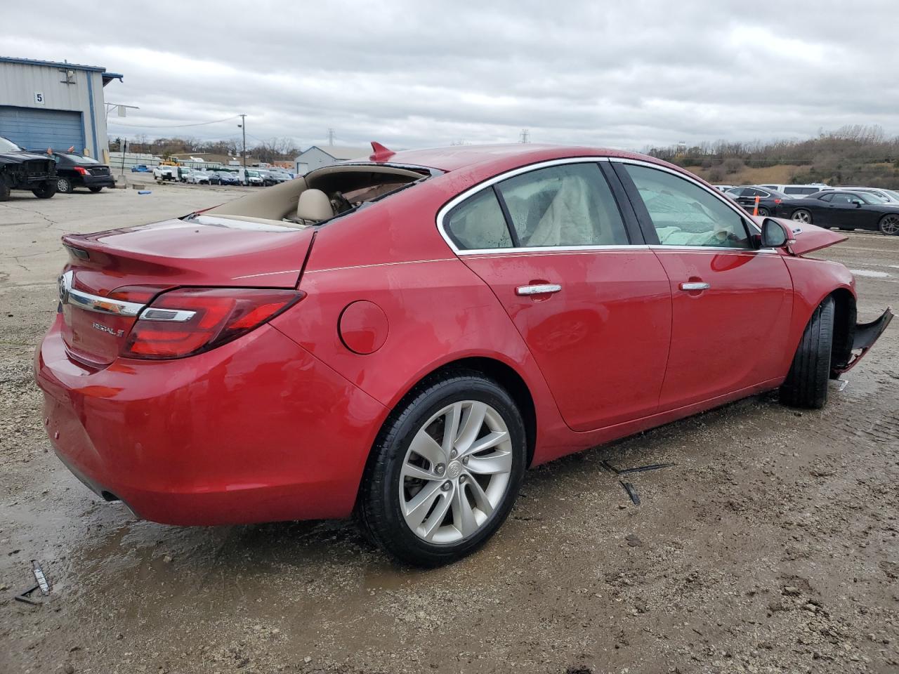 2014 Buick Regal VIN 2G4GN5EX1E9239794 Copart auction photo, all over damage thumbnail 3