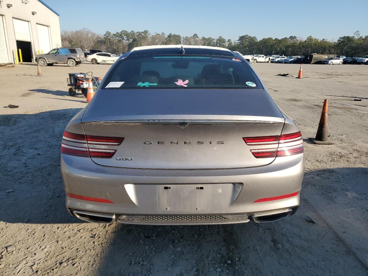 2021 Genesis G80 VIN KMTGB4SC5MU081052 Copart auction photo, front end / side damage thumbnail 6