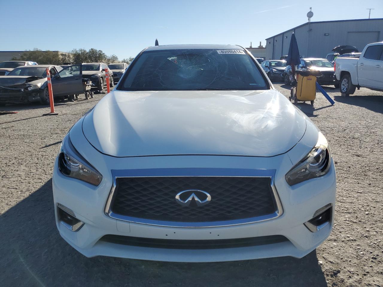 2018 Infiniti Q50 VIN JN1EV7AP8JM352946 Copart auction photo, side / vandalism damage thumbnail 5