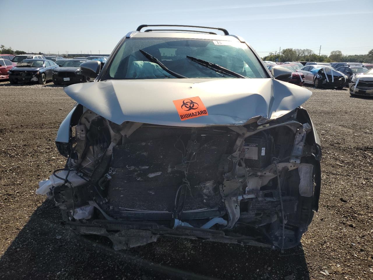 2015 Toyota Highlander VIN 5TDDKRFH0FS103289 Copart auction photo, front end damage thumbnail 5