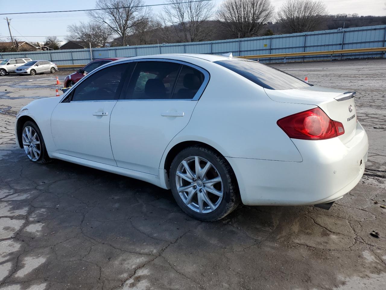 2012 Infiniti G VIN JN1CV6AR5CM972000 Copart auction photo, front end / side damage thumbnail 2