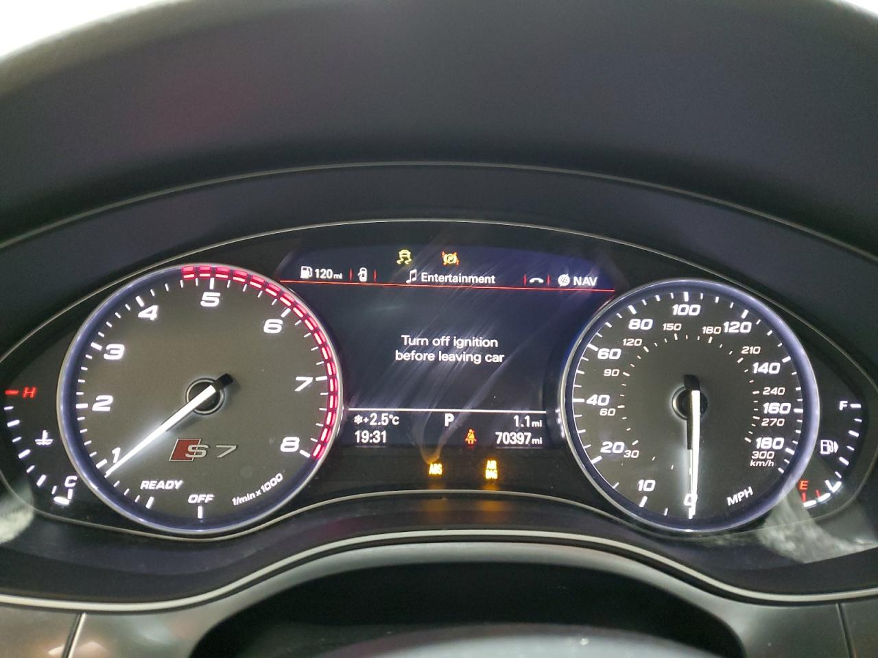 2017 Audi S7 VIN WAUWFAFC1HN026473 Copart auction photo, front end / side damage thumbnail 9