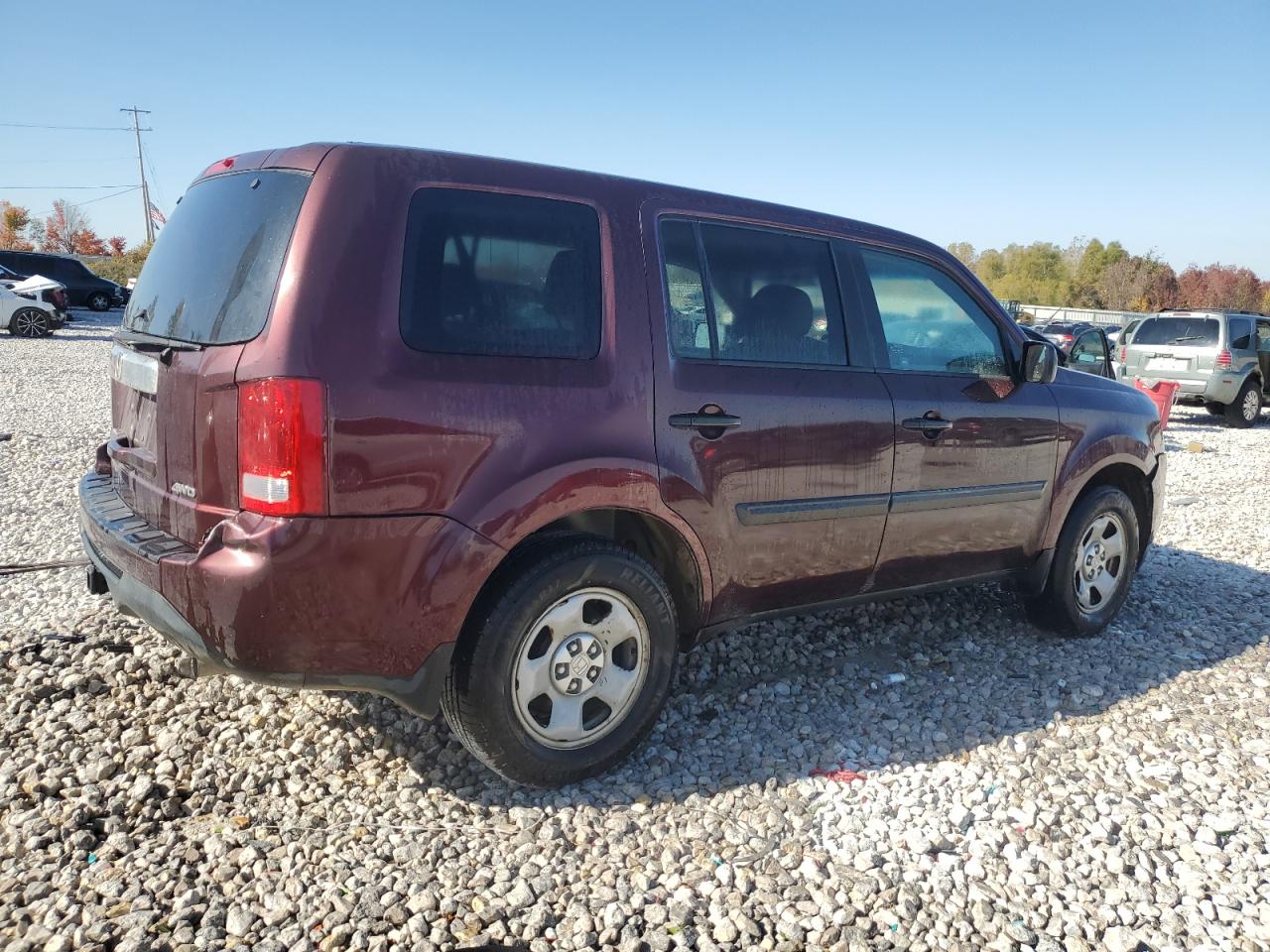 2012 Honda Pilot VIN 5FNYF4H24CB021549 Copart auction photo, front end damage thumbnail 3