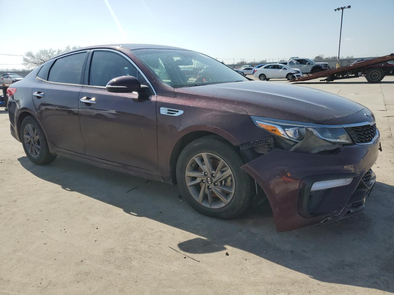2020 KIA Optima VIN 5XXGT4L36LG409643 Copart auction photo, all over damage thumbnail 4