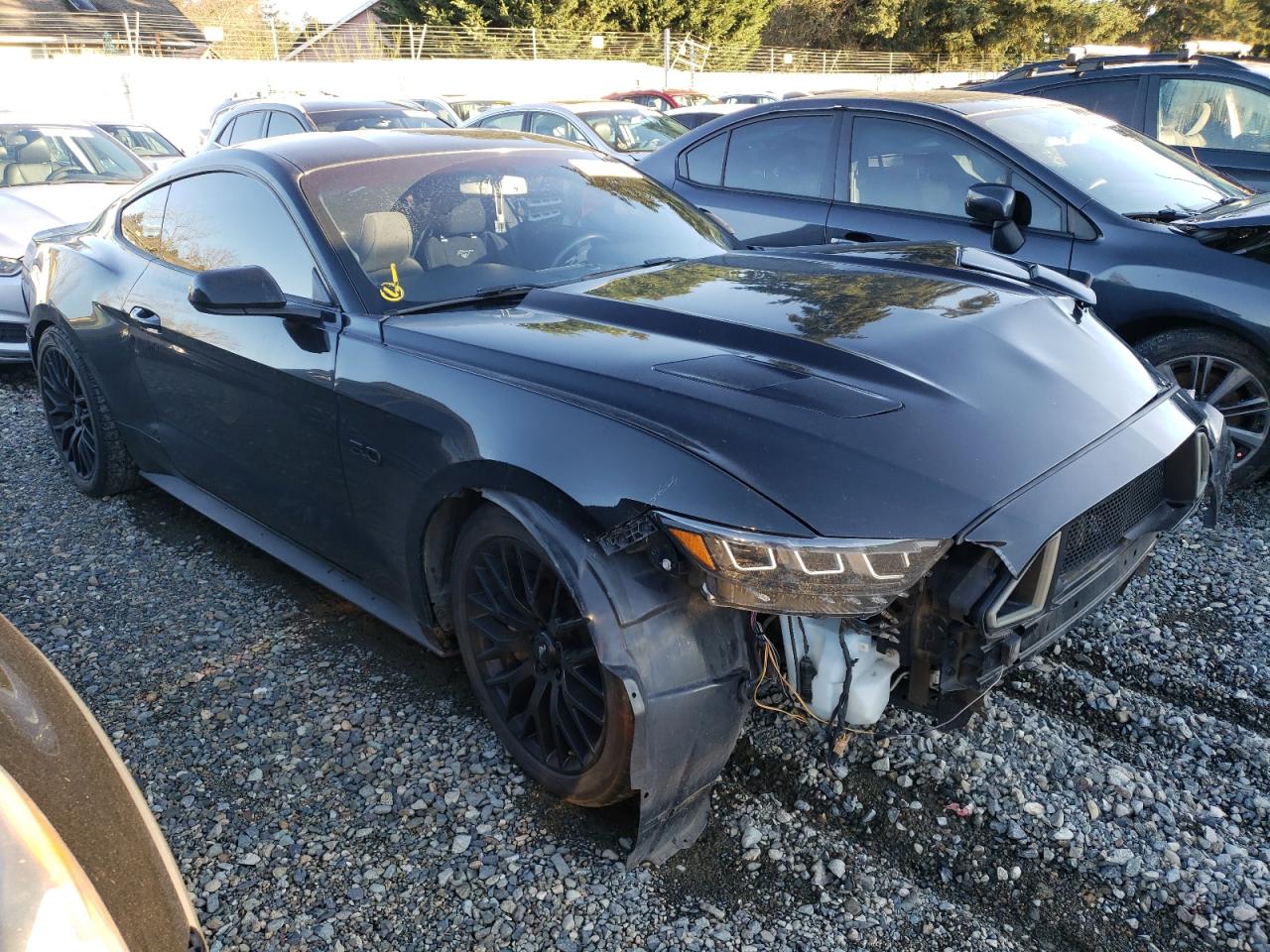 2016 Ford Mustang VIN 1FA6P8CF6G5333343 Copart auction photo, all over damage thumbnail 4