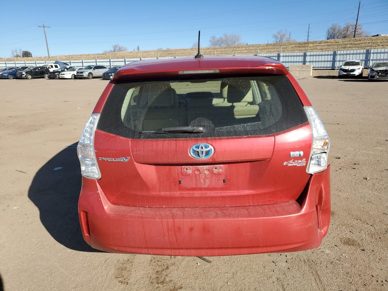 2013 Toyota Prius VIN JTDZN3EU1D3256819 Copart auction photo, rear end / side damage thumbnail 6