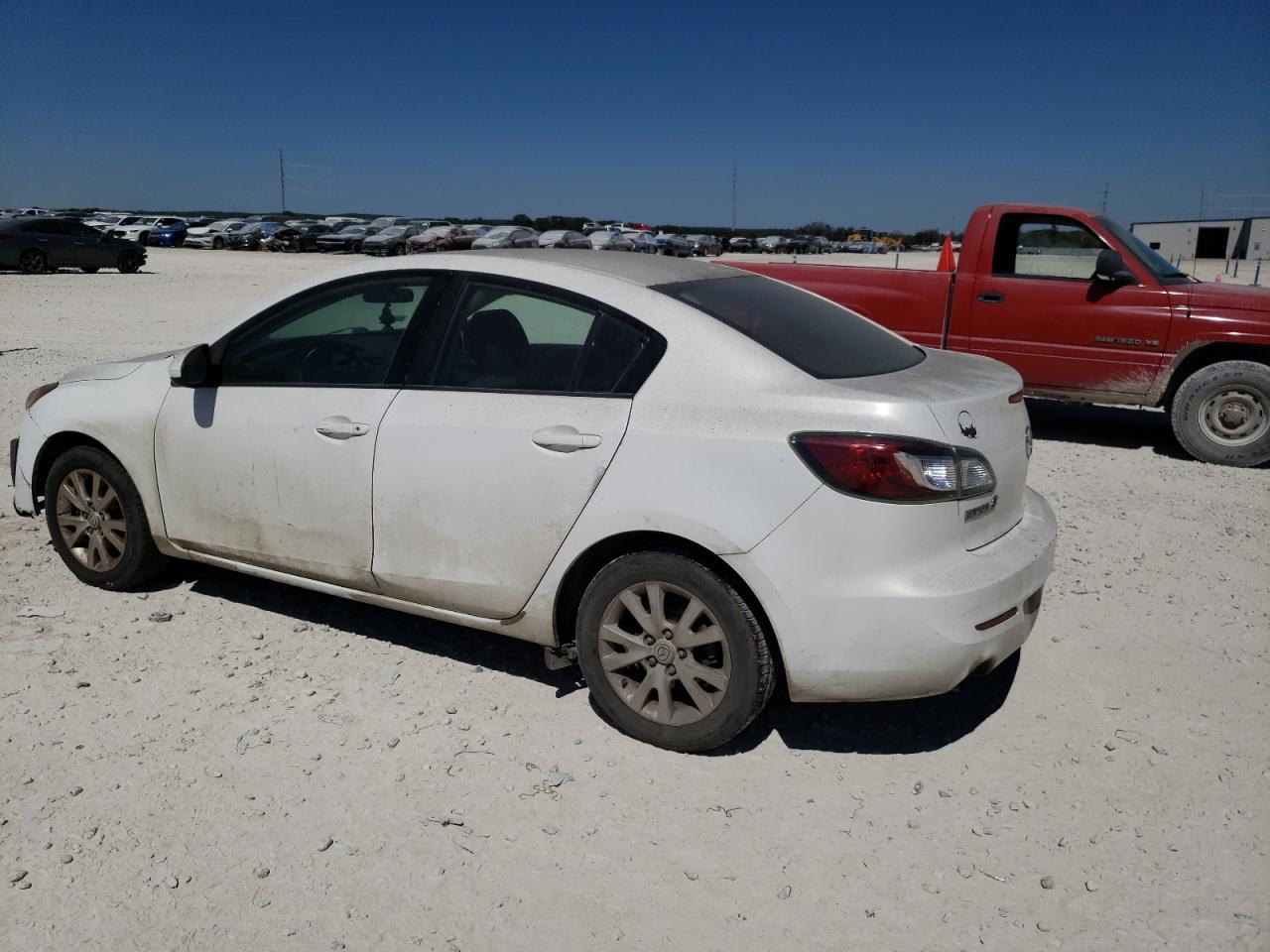 2012 Mazda 3 VIN JM1BL1V88C1557788 Copart auction photo, side / front end damage thumbnail 2