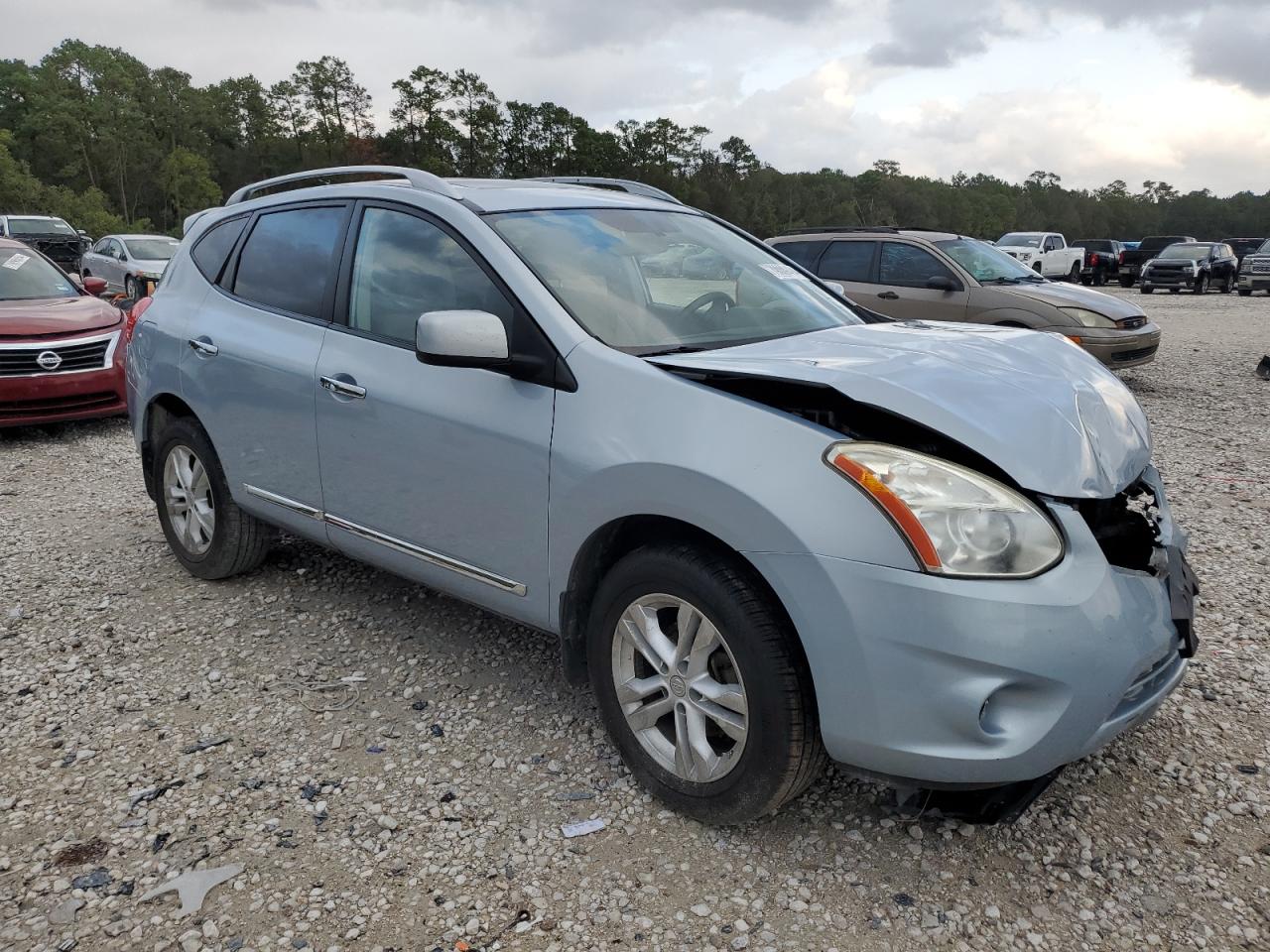 2013 Nissan Rogue VIN JN8AS5MT7DW010337 Copart auction photo, front end damage thumbnail 4