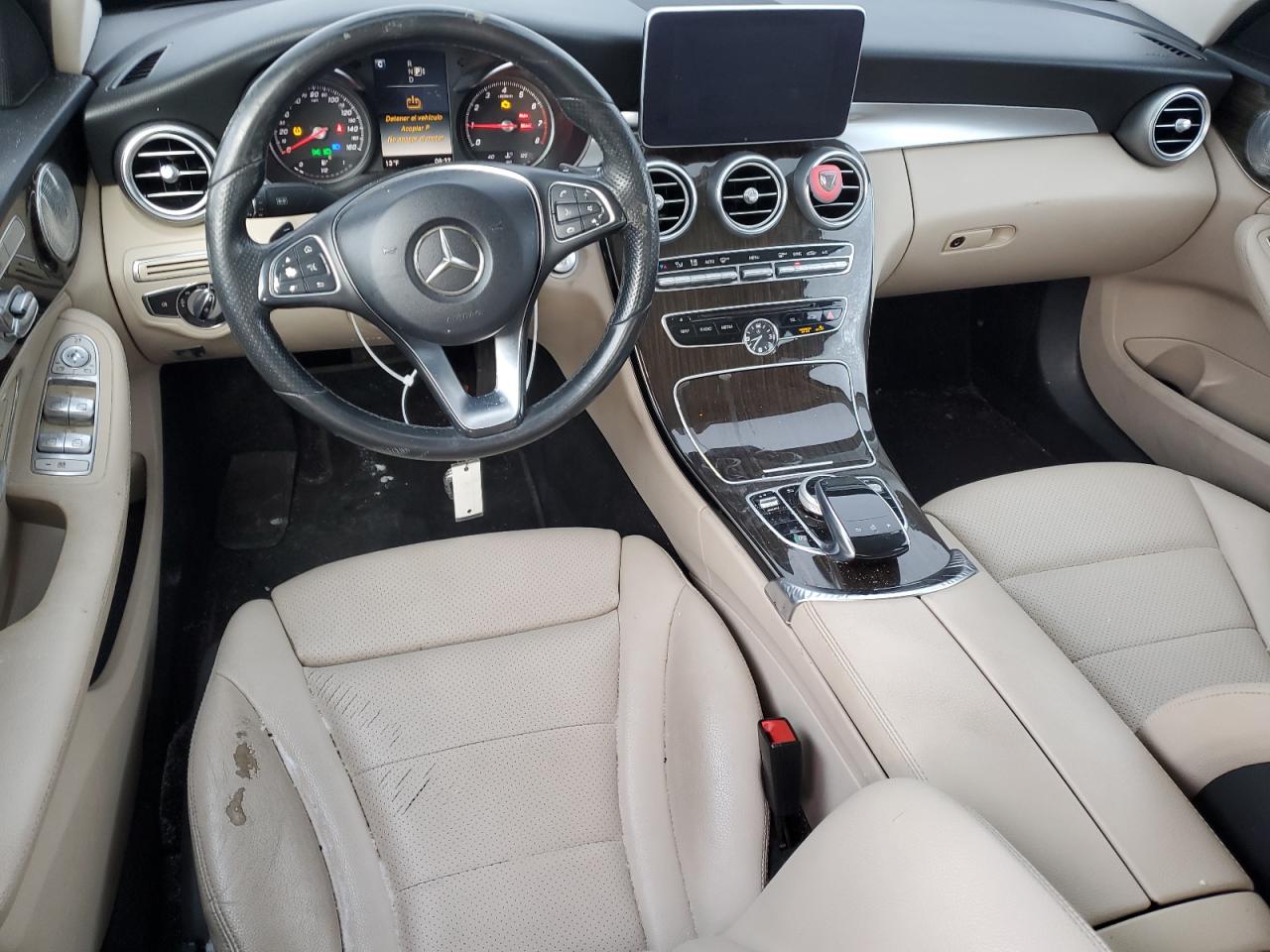 2015 Mercedes-Benz C-klasse VIN 55SWF4KB3FU068008 Copart auction photo, front end damage thumbnail 8