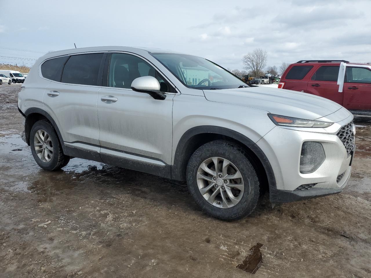 2019 Hyundai Santa Fe VIN 5NMS23AD0KH054004 Copart auction photo, rear end damage thumbnail 4