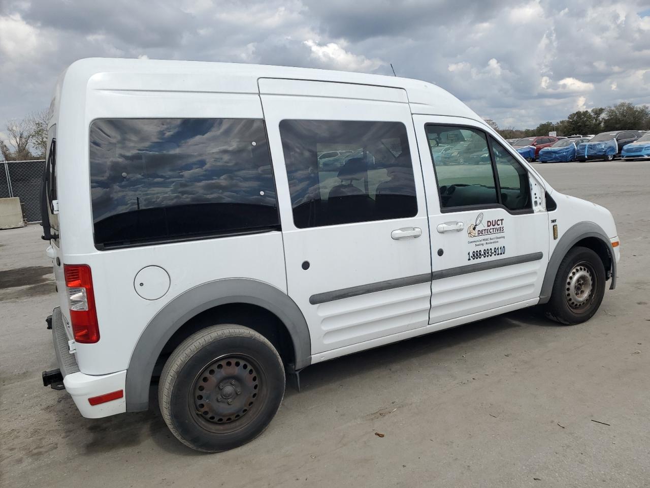2013 Ford Transit VIN NM0KS9CN1DT160808 Copart auction photo, side / front end damage thumbnail 3