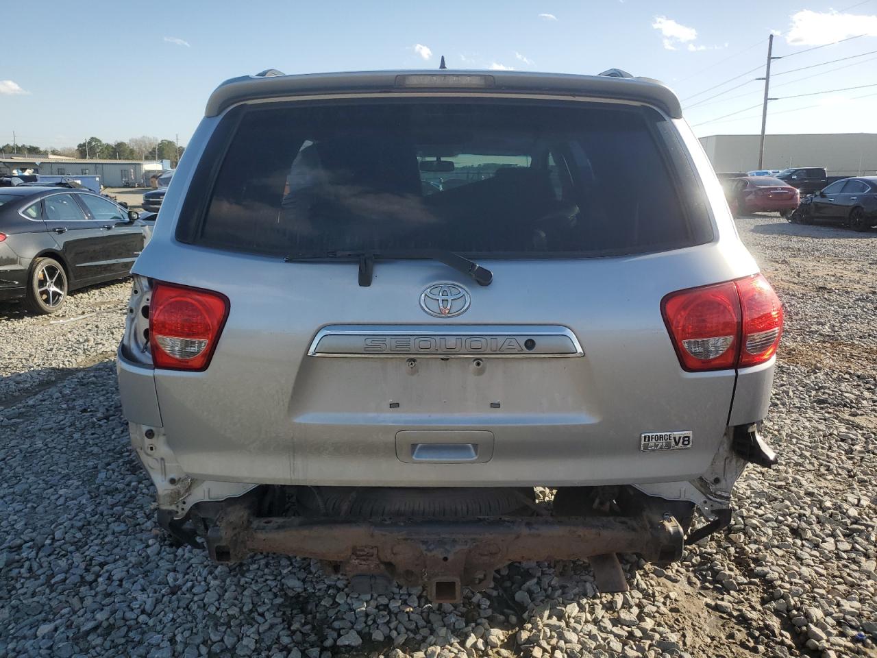 2012 Toyota Sequoia VIN 5TDJY5G10CS061018 Copart auction photo, rear end / side damage thumbnail 6