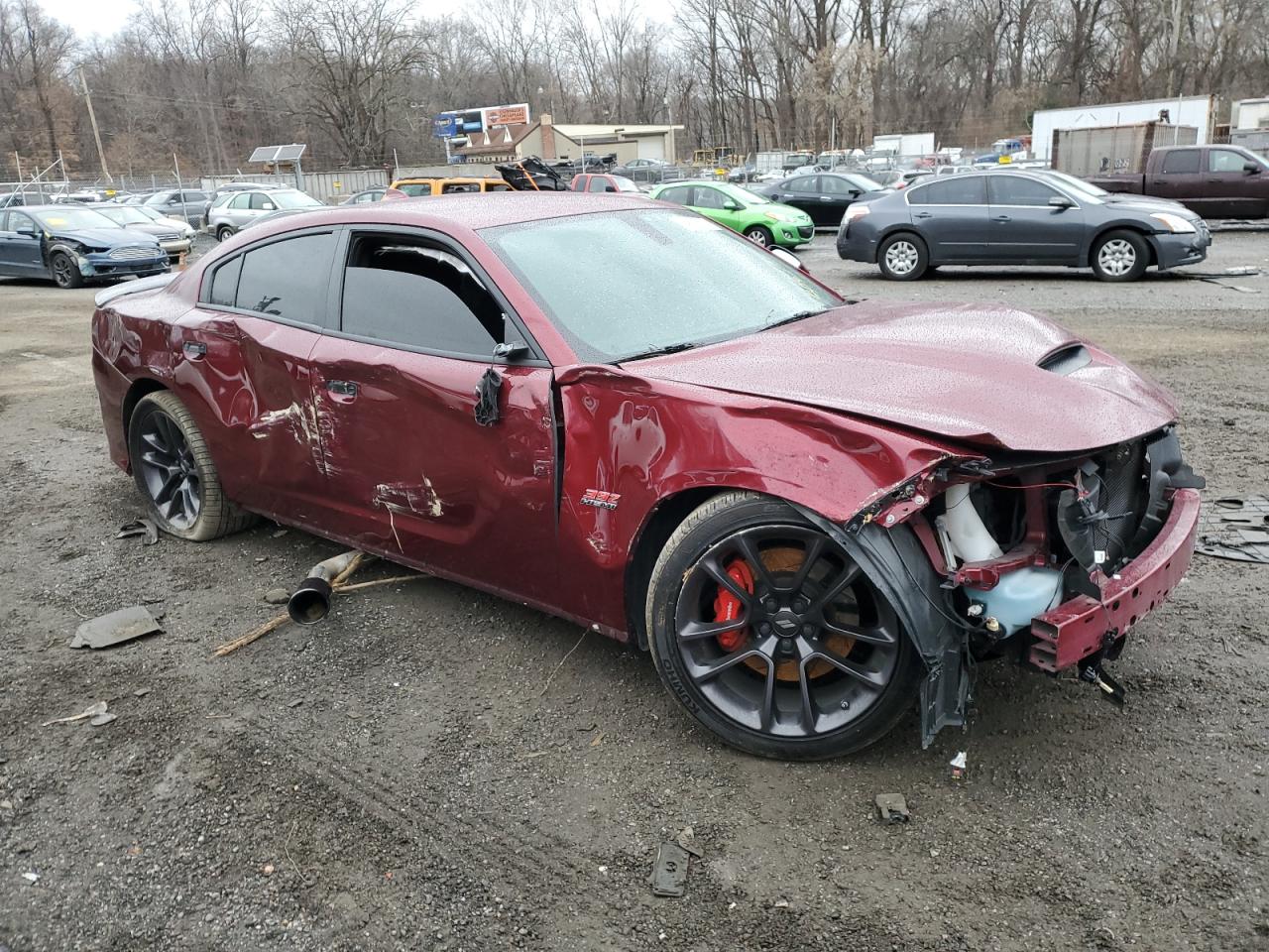 2020 Dodge Charger VIN 2C3CDXGJXLH107134 Copart auction photo, all over / undercarriage damage thumbnail 4
