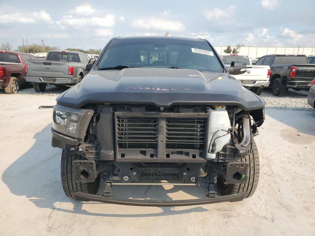 2021 RAM 1500 VIN 1C6RREBT3MN594231 Copart auction photo, rear end / front end damage thumbnail 5