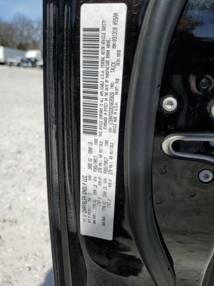 2013 RAM 1500 VIN 1C6RR7GG9DS635826 Copart auction photo, water/flood damage thumbnail 12