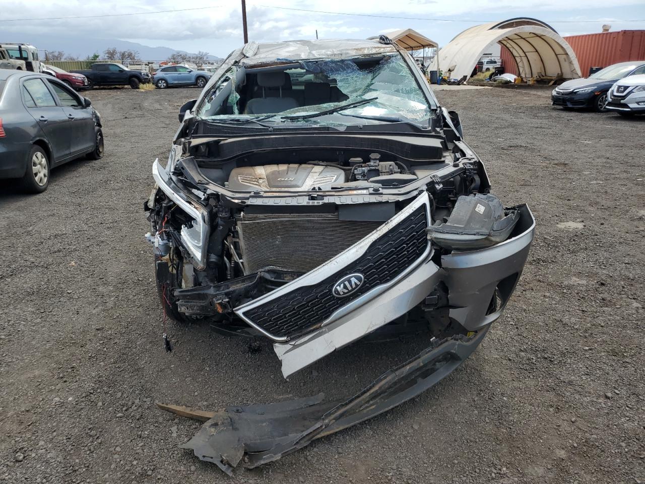 2015 KIA Sorento VIN 5XYKTDA77FG620706 Copart auction photo, all over damage thumbnail 5