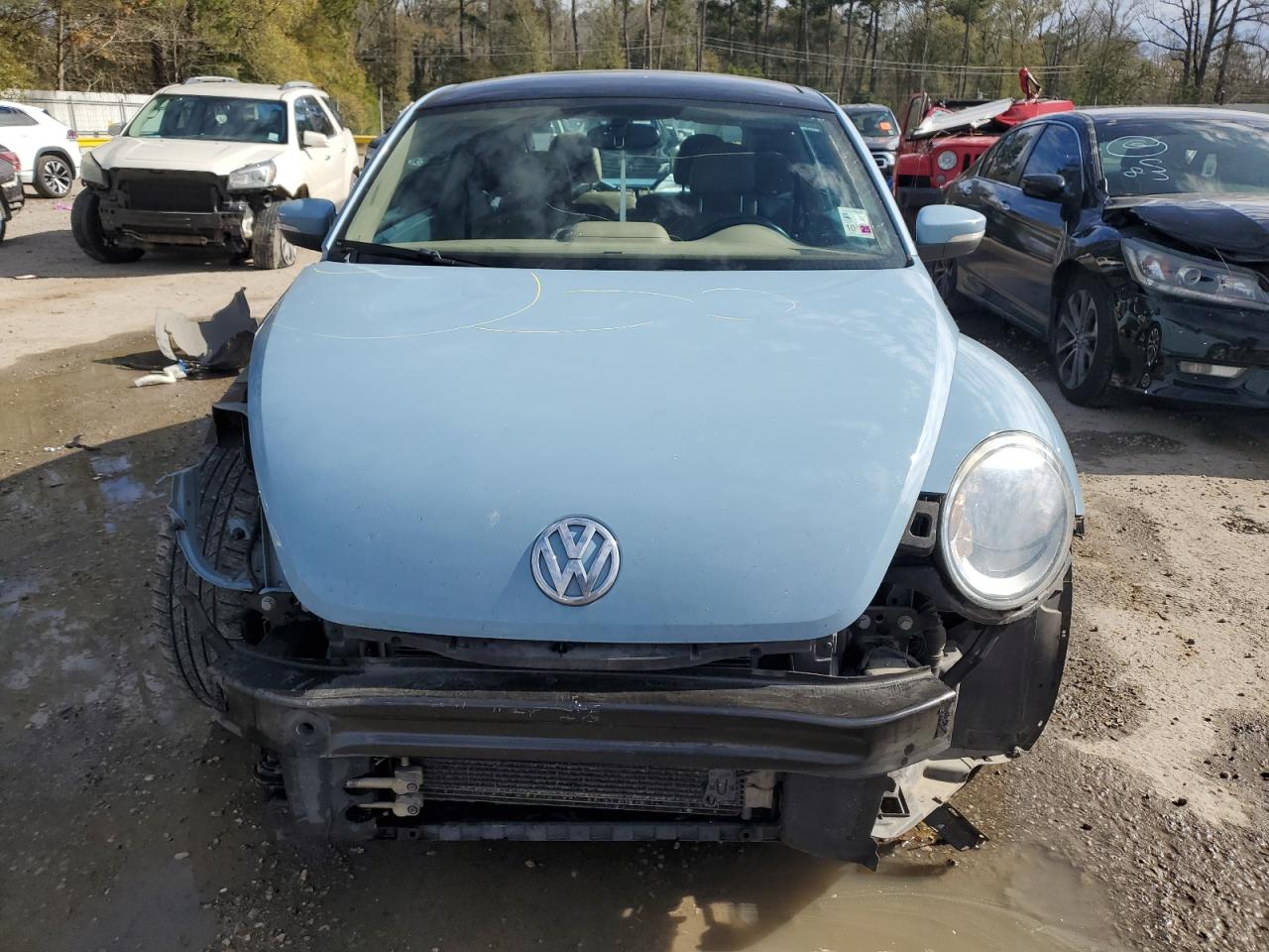 2015 Volkswagen Beetle VIN 3VWJA7AT1FM637565 Copart auction photo, all over damage thumbnail 5