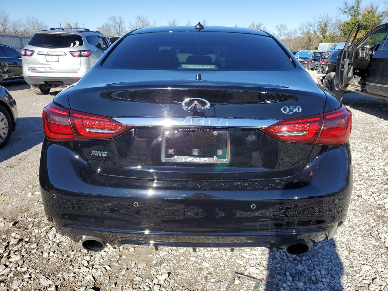 2021 Infiniti Q50 VIN JN1EV7CR4MM754790 Copart auction photo, front end / side damage thumbnail 6