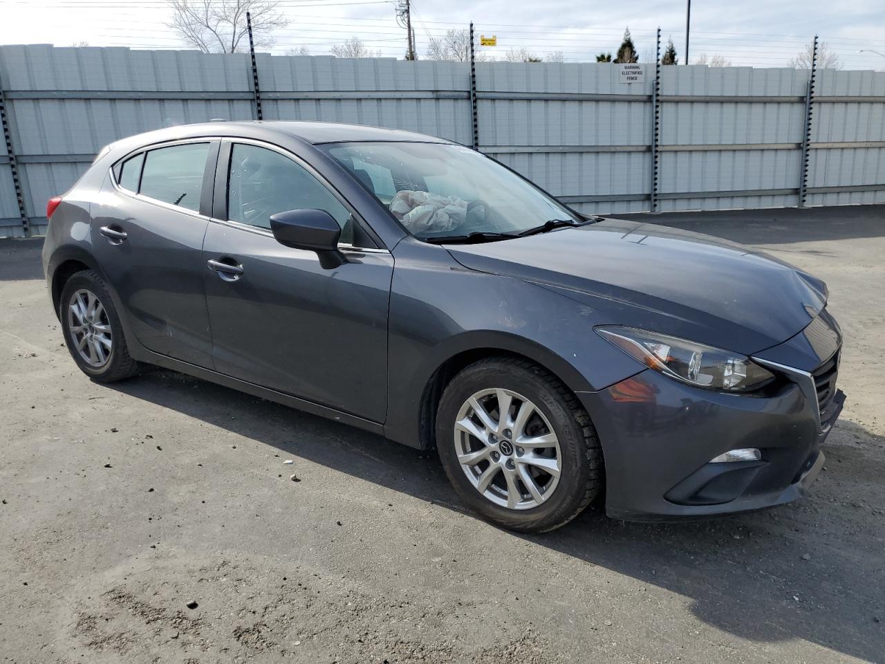 2014 Mazda 3 VIN JM1BM1M79E1109035 Copart auction photo, front end / side damage thumbnail 4