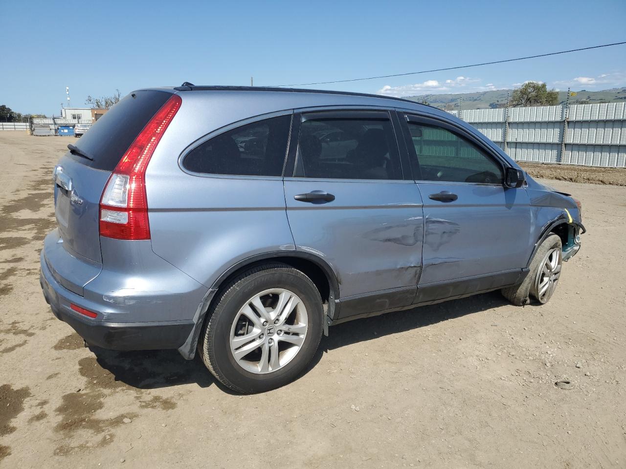 2011 Honda CR-V VIN JHLRE4H50BC008586 Copart auction photo, front end / side damage thumbnail 3