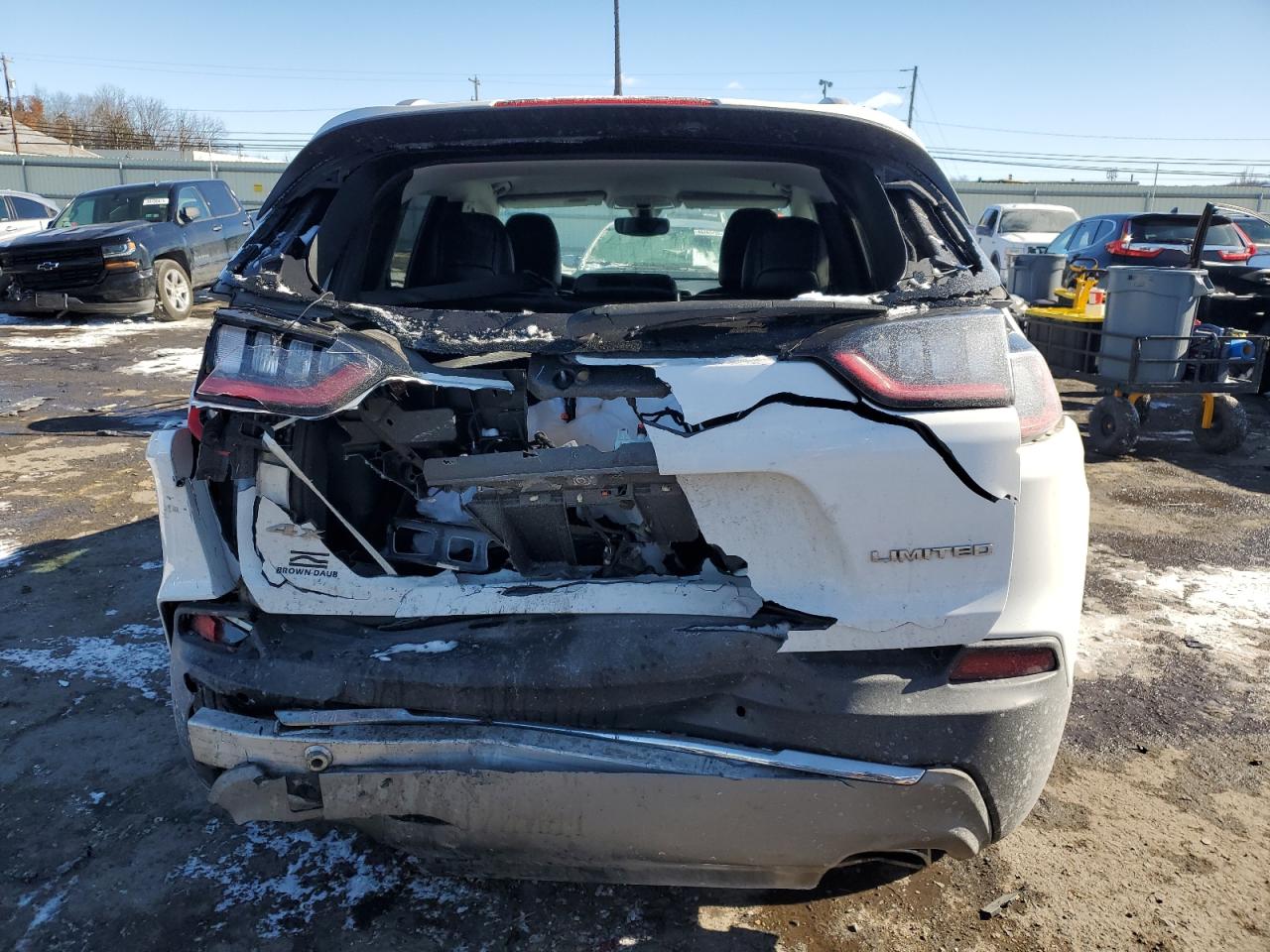 2020 Jeep Grand Cherokee VIN 1C4PJMDX1LD607015 Copart auction photo, rear end damage thumbnail 6