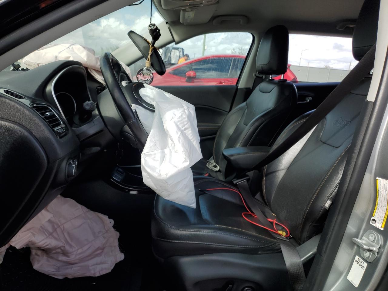 2020 Jeep Compass VIN 3C4NJCCB4LT140710 Copart auction photo, all over damage thumbnail 7