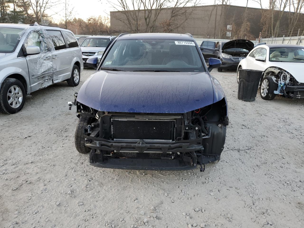 2022 Audi Q3 VIN WA1EECF3XN1010024 Copart auction photo, side / front end damage thumbnail 5