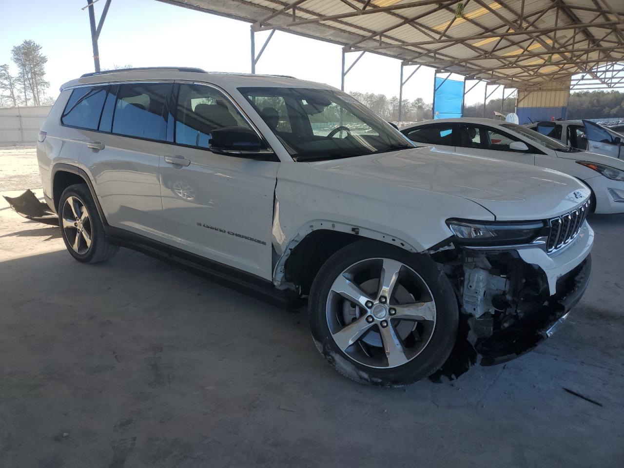 2021 Jeep Grand Cherokee VIN 1C4RJJBG2M8126114 Copart auction photo, front end / undercarriage damage thumbnail 4