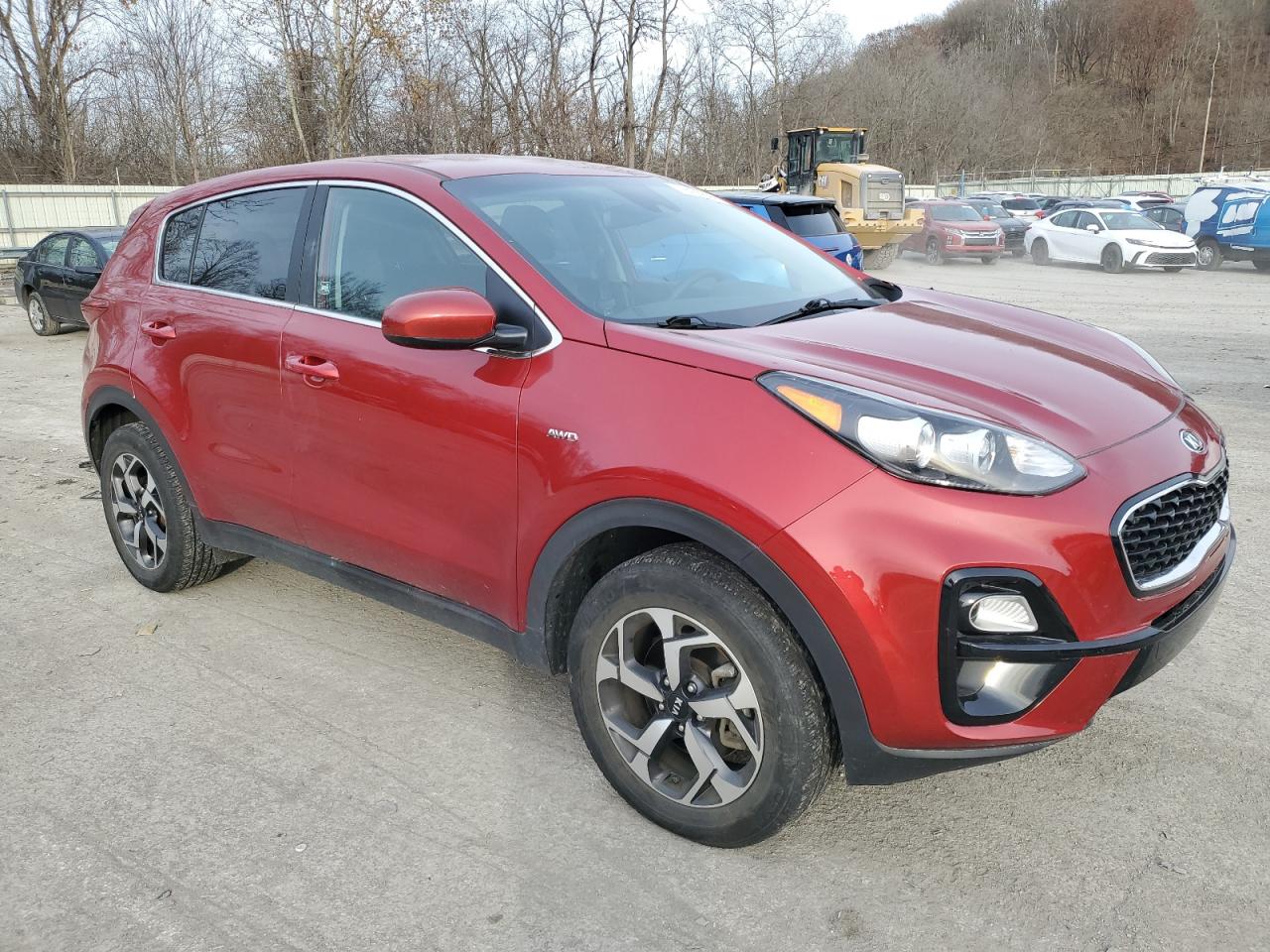 2022 KIA Sportage VIN KNDPMCACXN7991963 Copart auction photo, vandalism damage thumbnail 4