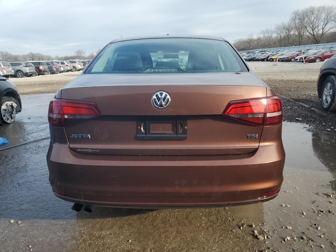 2016 Volkswagen Jetta VIN 3VW267AJ1GM392451 Copart auction photo, side / front end damage thumbnail 6