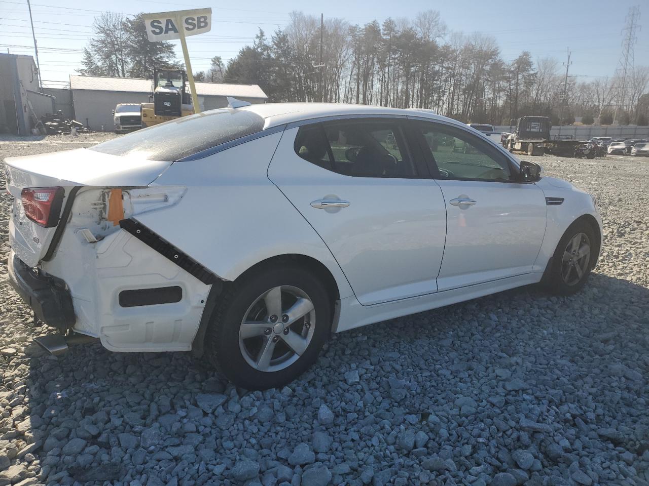 2015 KIA Optima VIN KNAGM4A78F5560668 Copart auction photo, rear end / side damage thumbnail 3