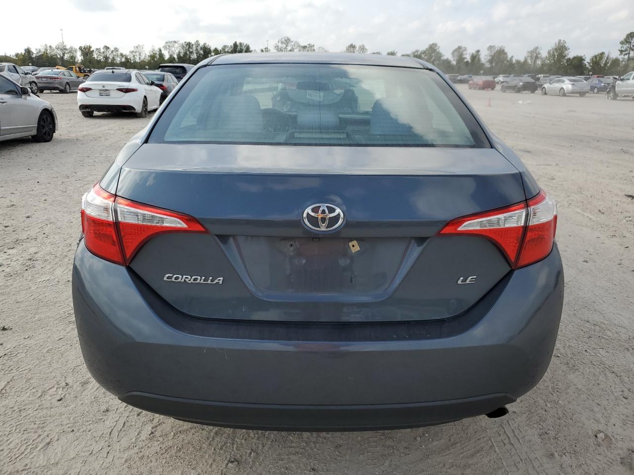 2016 Toyota Corolla VIN 2T1BURHE0GC741041 Copart auction photo, front end / top/roof damage thumbnail 6