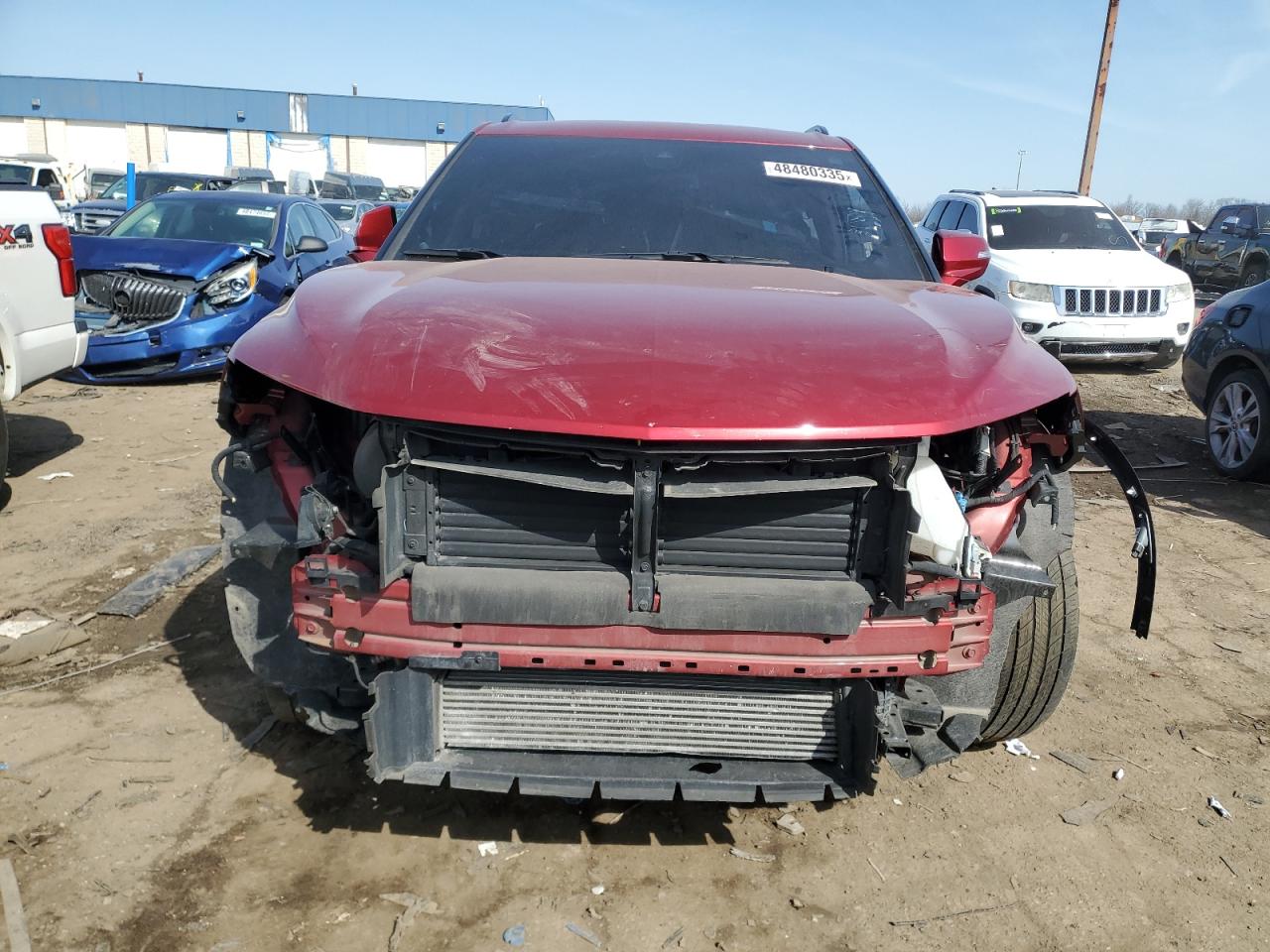 2022 Chevrolet Blazer VIN 3GNKBCR48NS182368 Copart auction photo, stripped damage thumbnail 5