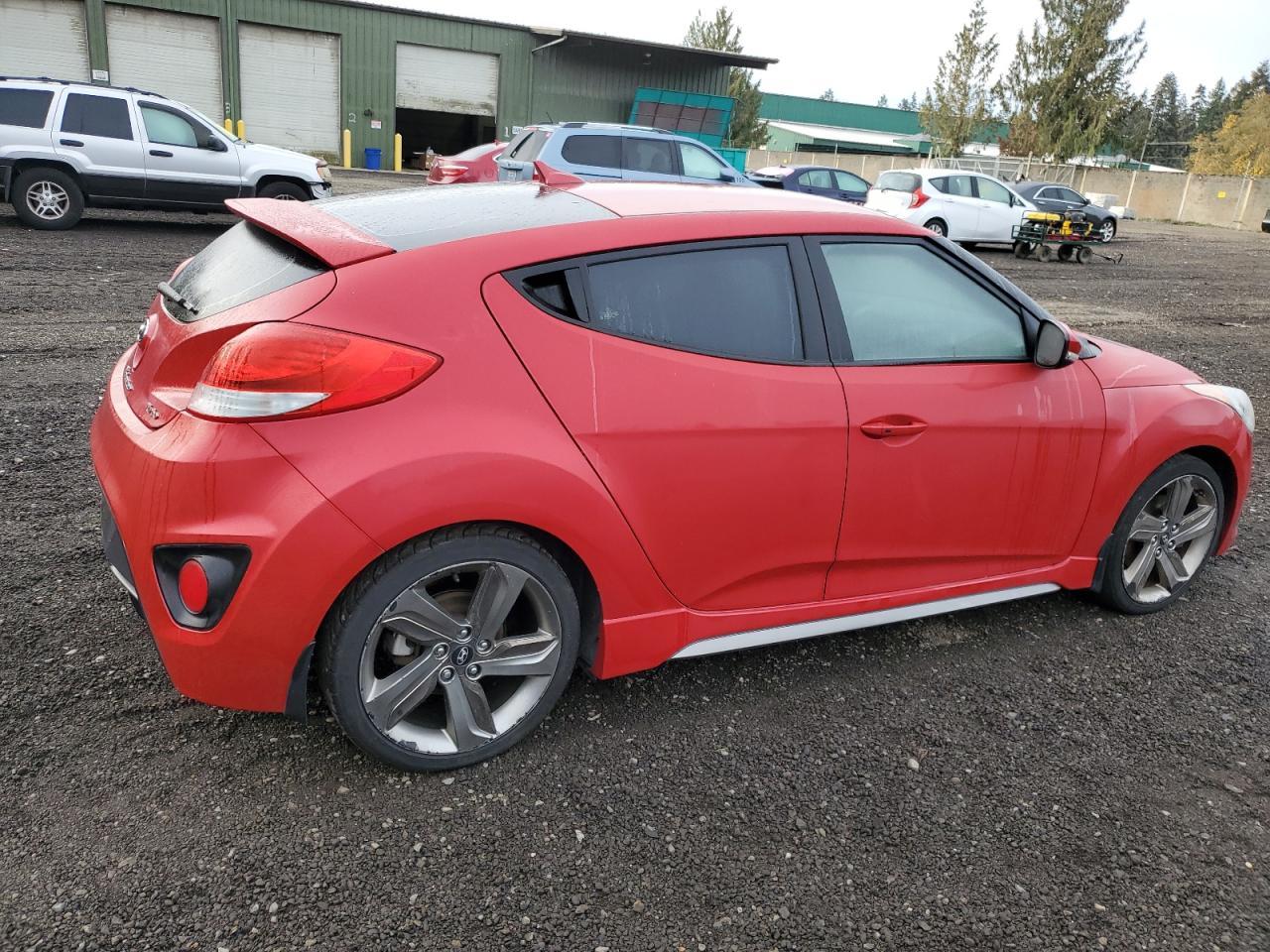 2015 Hyundai Veloster VIN KMHTC6AE8FU240248 Copart auction photo, mechanical damage thumbnail 3