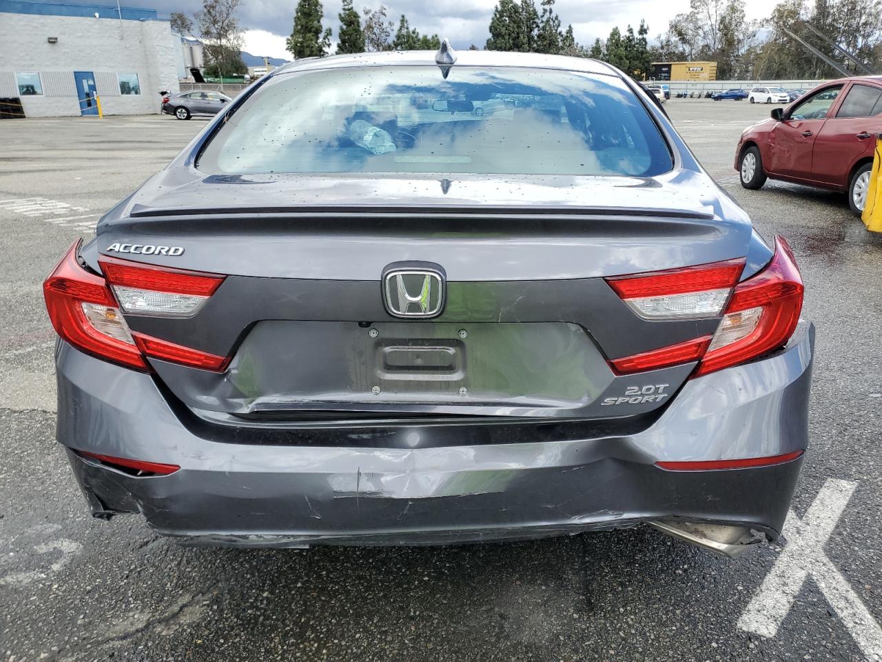 2020 Honda Accord VIN 1HGCV2F37LA009368 Copart auction photo, front end / rear end damage thumbnail 6