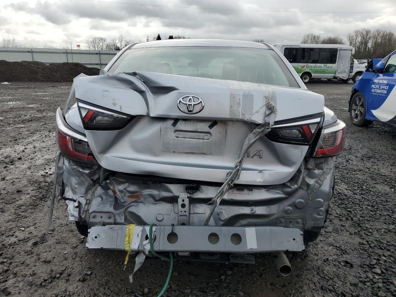2017 Toyota Yaris VIN 3MYDLBYV2HY160159 Copart auction photo, biohazard/chemical / rear end damage thumbnail 6