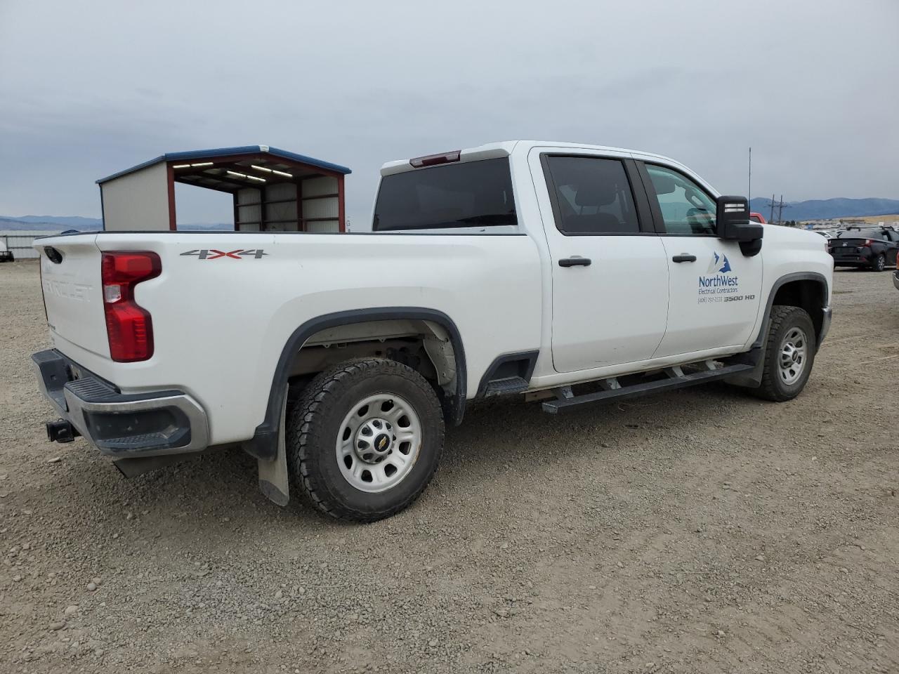 2020 Chevrolet Silverado VIN 1GC4YSE75LF335378 Copart auction photo, front end / side damage thumbnail 3