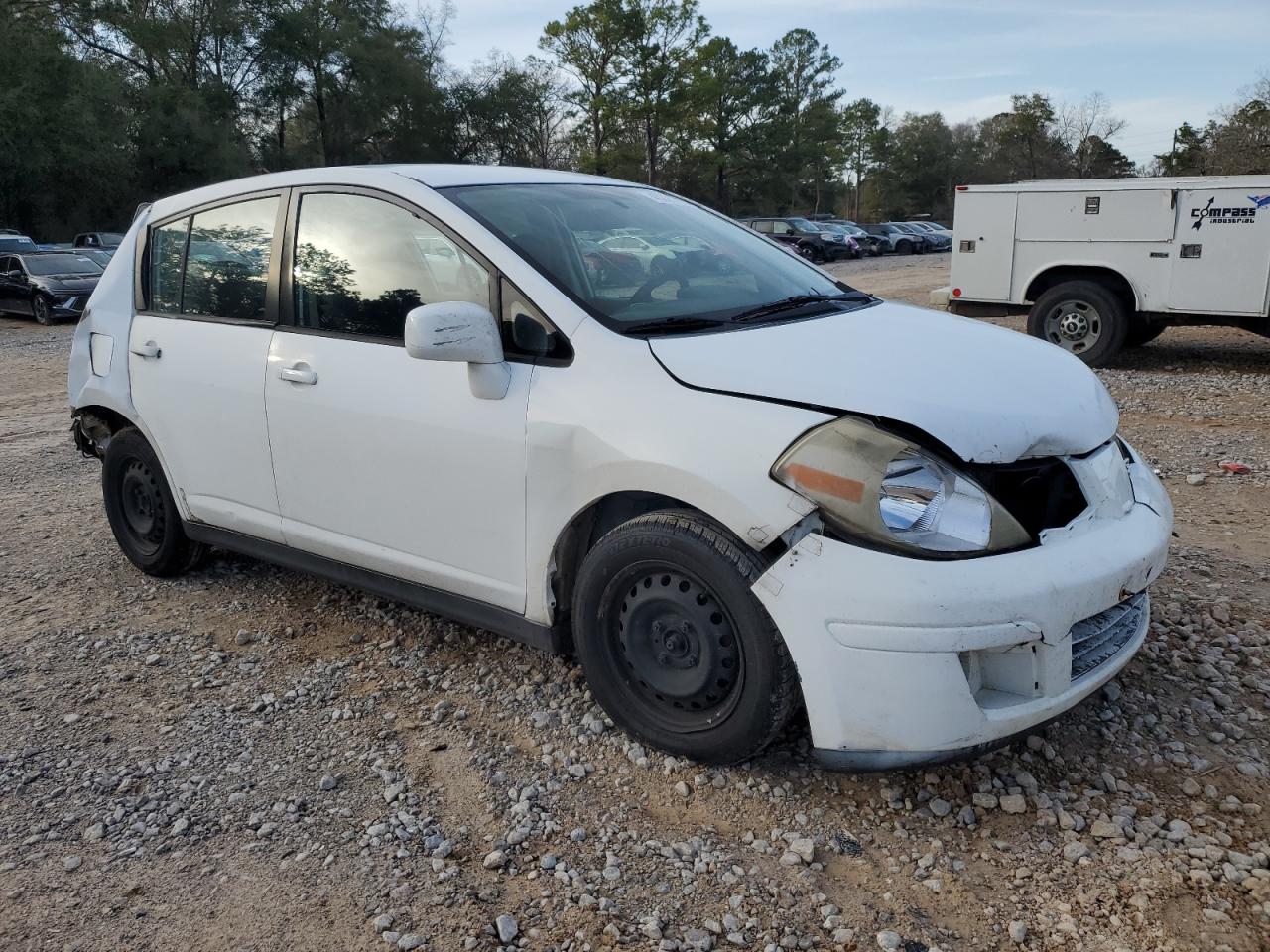 2007 Nissan Versa VIN 3N1BC13E97L390318 Copart auction photo, rear end / side damage thumbnail 4