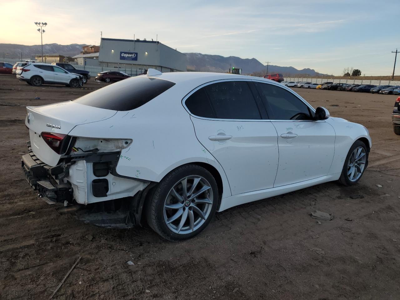 2017 Alfa Romeo Giulia VIN ZARFAEBN0H7551521 Copart auction photo, front end / rear end damage thumbnail 3
