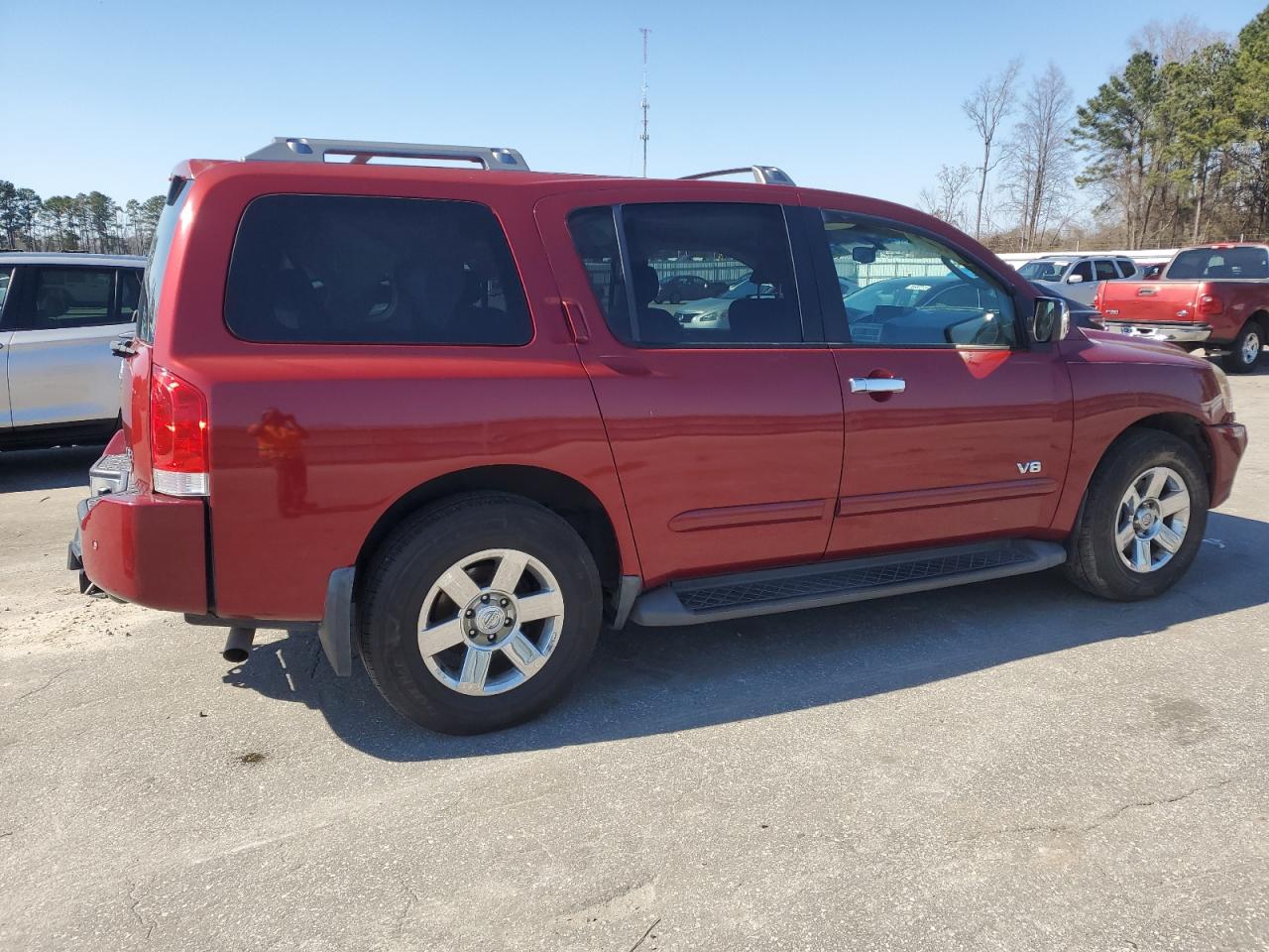 2007 Nissan Armada VIN 5N1BA08C47N704344 Copart auction photo, rear end damage thumbnail 3